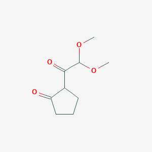 molecular formula C9H14O4 B8704710 2-(2,2-Dimethoxyacetyl)cyclopentanone 