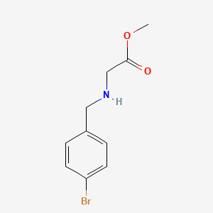 molecular formula C10H12BrNO2 B8704729 (4-Bromo-benzylamino)acetic acid methyl ester 