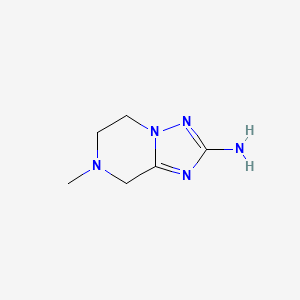 molecular formula C6H11N5 B8704774 7-Methyl-5,6,7,8-tetrahydro-[1,2,4]triazolo[1,5-a]pyrazin-2-amine 