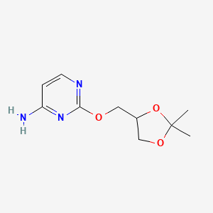 2-((2,2-Dimethyl-1,3-dioxolan-4-yl)methoxy)pyrimidin-4-amine
