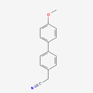 molecular formula C15H13NO B8704829 (4'-Methoxy[1,1'-biphenyl]-4-yl)acetonitrile CAS No. 92552-23-3