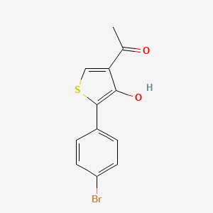 molecular formula C12H9BrO2S B8704843 2-(4-Bromophenyl)-3-hydroxy-4-methylcarbonyl thiophene CAS No. 885603-11-2