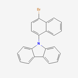 molecular formula C22H14BrN B8704929 9-(4-Bromonaphthalen-1-yl)-9H-carbazole 
