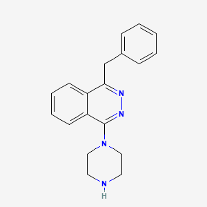 molecular formula C19H20N4 B8704959 1-Benzyl-4-(piperazin-1-yl)phthalazine 