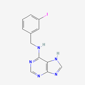 9H-Purin-6-amine,N-[(3-iodophenyl)methyl]-