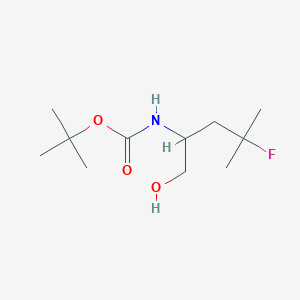 Tert-butyl (4-fluoro-1-hydroxy-4-methylpentan-2-yl)carbamate