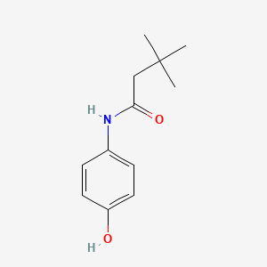 molecular formula C12H17NO2 B8705000 N-(4-Hydroxyphenyl)-3,3-dimethylbutanamide CAS No. 134106-95-9