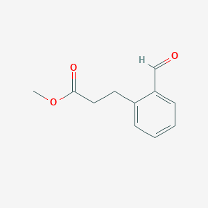 molecular formula C11H12O3 B8705009 Methyl 3-(2-formylphenyl)propionate CAS No. 63969-79-9