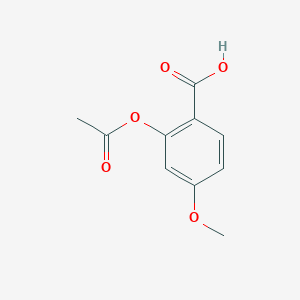 molecular formula C10H10O5 B8705029 4-Methoxy-2-acetoxybenzoic acid CAS No. 17336-11-7