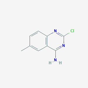 molecular formula C9H8ClN3 B8705067 2-Chloro-6-methylquinazolin-4-amine 