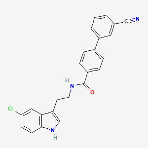 N-[2-(5-Chloro-1H-indol-3-yl)ethyl]-3'-cyanobiphenyl-4-carboxamide