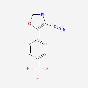 5-[4-(Trifluoromethyl)phenyl]oxazole-4-carbonitrile