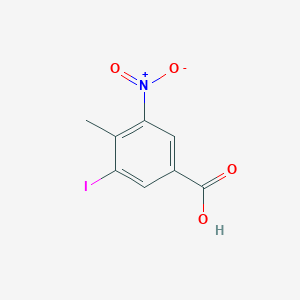 molecular formula C8H6INO4 B8705102 3-Iodo-4-methyl-5-nitro-benzoic acid 