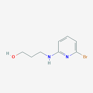 molecular formula C8H11BrN2O B8705104 3-(6-Bromo-pyridin-2-ylamino)-propan-1-ol 