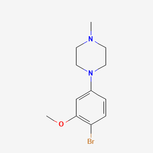 molecular formula C12H17BrN2O B8705105 1-(4-Bromo-3-methoxyphenyl)-4-methylpiperazine 