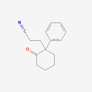 3-(2-Oxo-1-phenylcyclohexyl)propanenitrile