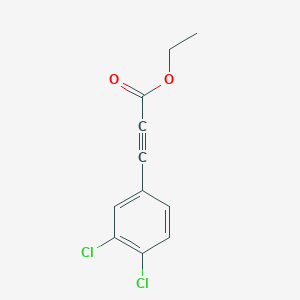 molecular formula C11H8Cl2O2 B8705130 (3,4-Dichloro-phenyl)-propynoic acid ethyl ester 