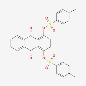 molecular formula C28H20O8S2 B8705160 9,10-Anthracenedione, 1,4-bis[[(4-methylphenyl)sulfonyl]oxy]- CAS No. 96701-06-3