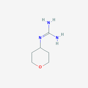 molecular formula C6H13N3O B8705172 1-(tetrahydro-2H-pyran-4-yl)guanidine 