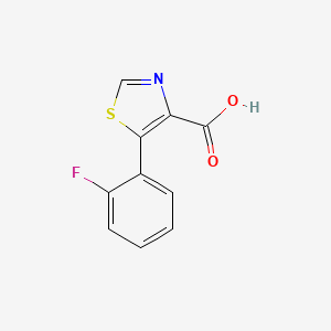 molecular formula C10H6FNO2S B8705174 5-(2-Fluoro-phenyl)-thiazole-4-carboxylic acid 