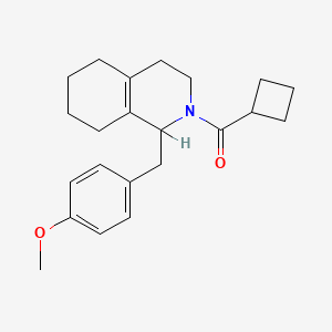 B8705182 2-(Cyclobutylcarbonyl)-1,2,3,4,5,6,7,8-octahydro-1-[(4-methoxyphenyl)methyl]isoquinoline CAS No. 94230-89-4