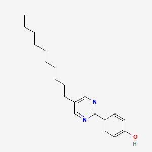molecular formula C20H28N2O B8705208 4-(5-Decylpyrimidin-2(1H)-ylidene)cyclohexa-2,5-dien-1-one CAS No. 102408-54-8