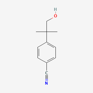 molecular formula C11H13NO B8705216 4-(1-Hydroxy-2-methylpropan-2-yl)benzonitrile 