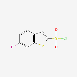 molecular formula C8H4ClFO2S2 B8705224 6-Fluorobenzo[b]thiophene-2-sulfonyl chloride CAS No. 205055-11-4