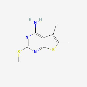 4-Amino-2-methylthio-5,6-dimethylthieno[2,3-d]pyrimidine