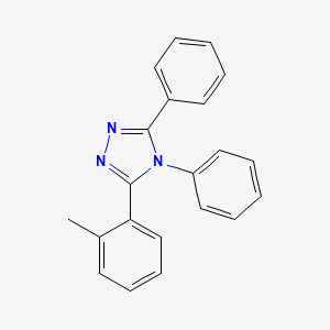 molecular formula C21H17N3 B8705241 3-(2-methylphenyl)-4,5-diphenyl-4H-1,2,4-triazole 