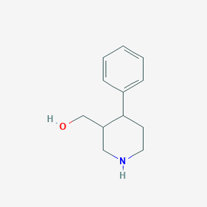 molecular formula C12H17NO B8705255 (4-Phenylpiperidin-3-yl)methanol 