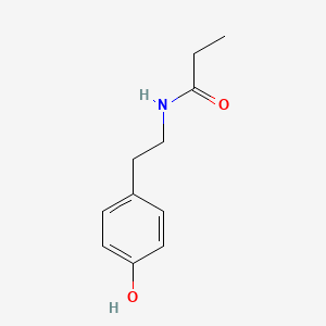 molecular formula C11H15NO2 B8705275 N-(4-Hydroxyphenethyl)propionamide CAS No. 60394-18-5