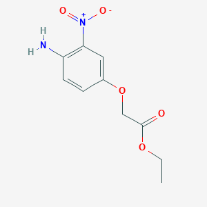 molecular formula C10H12N2O5 B8705291 Ethyl (4-amino-3-nitrophenoxy)acetate CAS No. 59820-64-3