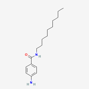 molecular formula C17H28N2O B8705297 4-Amino-N-decylbenzamide CAS No. 64026-27-3
