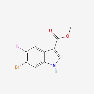 methyl 6-bromo-5-iodo-1H-indole-3-carboxylate