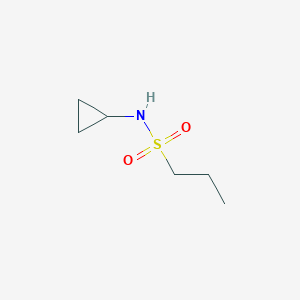 molecular formula C6H13NO2S B8705301 Propane-1-Sulfonic Acid Cyclopropyl Amide 