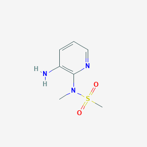 molecular formula C7H11N3O2S B8705309 N-(3-Aminopyridin-2-yl)-N-methylmethanesulfonamide CAS No. 1233093-68-9