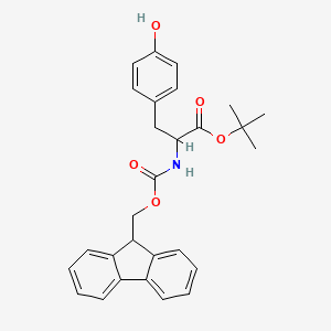 molecular formula C28H29NO5 B8705314 tert-butyl 2-(9H-fluoren-9-ylmethoxycarbonylamino)-3-(4-hydroxyphenyl)propanoate 