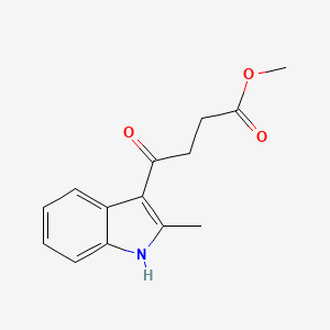 molecular formula C14H15NO3 B8705323 Methyl 4-(2-methylindol-3-yl)-4-oxobutyrate 