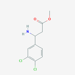 molecular formula C10H11Cl2NO2 B8705328 Methyl 3-amino-3-(3,4-dichlorophenyl)propanoate 