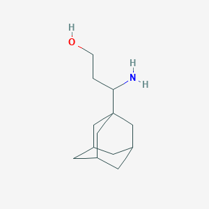 molecular formula C13H23NO B8705365 3-(Adamantan-1-yl)-3-aminopropan-1-ol 