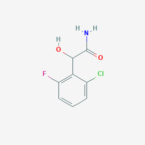 molecular formula C8H7ClFNO2 B8705372 2-(2-Chloro-6-fluorophenyl)-2-hydroxyacetamide 