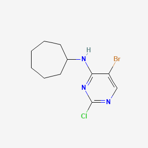 5-bromo-2-chloro-N-cycloheptylpyrimidin-4-amine