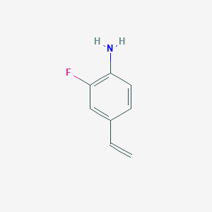 molecular formula C8H8FN B8705392 4-Ethenyl-2-fluoroaniline CAS No. 824937-70-4