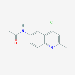 molecular formula C12H11ClN2O B8705395 N-(4-chloro-2-methyl-6-quinolyl)acetamide CAS No. 59611-57-3