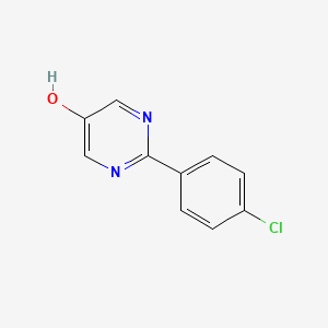molecular formula C10H7ClN2O B8705411 2-(4-Chloro-phenyl)-pyrimidin-5-ol 