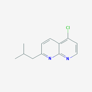 1,8-Naphthyridine, 5-chloro-2-(2-methylpropyl)-
