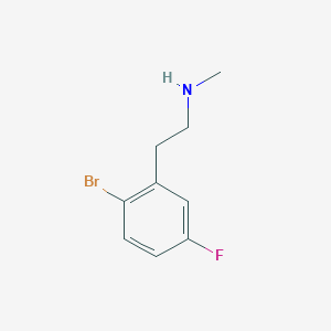 molecular formula C9H11BrFN B8705462 [2-(2-Bromo-5-fluoro-phenyl)-ethyl]-methyl-amine 