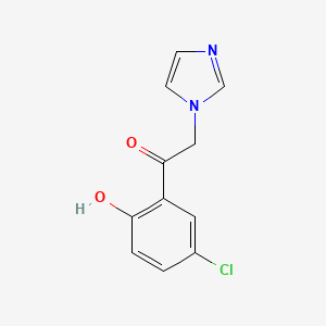 molecular formula C11H9ClN2O2 B8705558 1-(5-chloro-2-hydroxyphenyl)-2-(1H-1-imidazolyl)-1-ethanone CAS No. 80930-52-5
