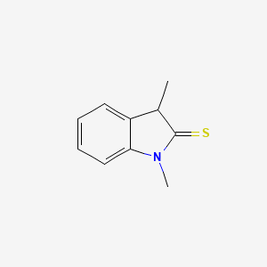 molecular formula C10H11NS B8705567 2H-Indole-2-thione, 1,3-dihydro-1,3-dimethyl- CAS No. 13637-41-7